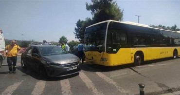 İstanbul Beşiktaş’ta korkutan kaza: Otomobil İETT otobüsüne çarptı! Yaralılar var