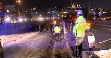İstanbul Beyoğlu'nda korkutan kaza: Tabelaya çarpıp takla attı!