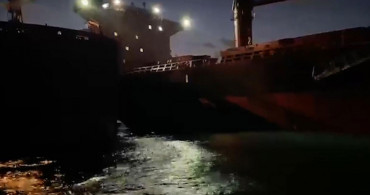 İstanbul Boğazı’nda korku dolu anlar: İki gemi çarpıştı!