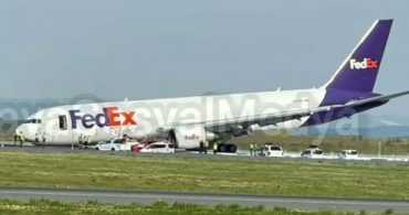 İstanbul Havalimanı’nda korku dolu anlar: Uçak gövde üzeri iniş yaptı