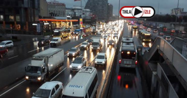 İstanbul Trafiğinde Sağanak Yağış Yoğunluğu