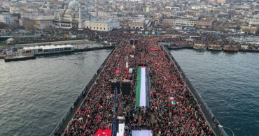 İstanbul’da binlerce kişi Filistin için yürüdü: Teröre karşı tarihi mesaj