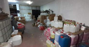 İstanbul’da sahte içki imalathanesinde 7 ton alkol bulundu