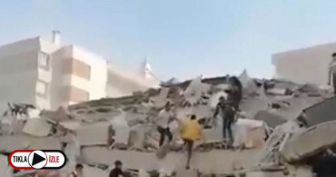 İzmir'de Deprem Anları Görüntülendi
