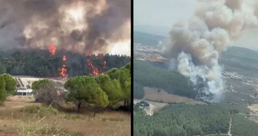İzmir’de orman yangını: Havalimanı uçuşlara kapatıldı