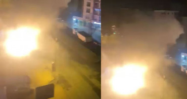 Kadıköy’de korku dolu anlar: Bir anda patladı, alevler havayı aydınlattı