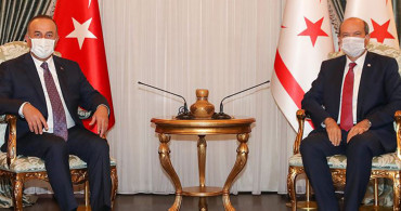 KKTC Cumhurbaşkanı Ersin Tatar ve Dışişleri Bakanı Mevlüt Çavuşoğlu Bir Araya Geldi