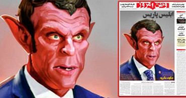 Komşu Ülkeden Macron'a Şeytan Karikatürü: Paris İblisi