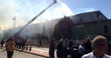 Konya'nın Beyşehir İlçesindeki Silah Fabrikasında Yangın Çıktı