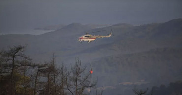 Marmaris'teki orman yangınına müdahale devam ediyor: Sabotaj ihtimali yüksek!