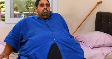 Mersin’de 270 kiloluk Salim’in zor anları: İtfaiyeyle evden çıkarıldı!