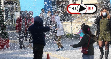 Muğla'da Lapa Lapa Kar Yağdı