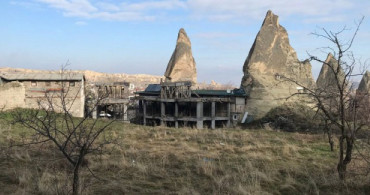 Nevşehir'de Peribacalarına Yakın Yerde Yapılan İnşaat Mühürlendi