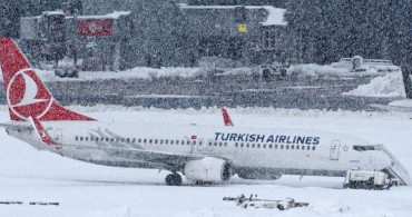 Olumsuz hava şartları nedeniyle THY 238 uçak seferini iptal etti