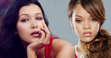 Rihanna'dan Bella Hadid'e Poz Dersi!