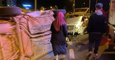 Rize'de iki otomobil kafa kafaya çarpıştı: Çok sayıda kişi yaralandı