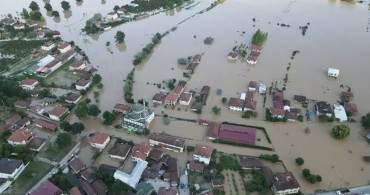 Sağanak sonrası göl taştı: Düzce’de bir köy sular altında kaldı