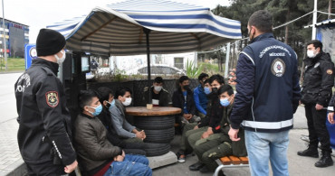 Samsun'da 9 Kaçak Göçmen yakalandı