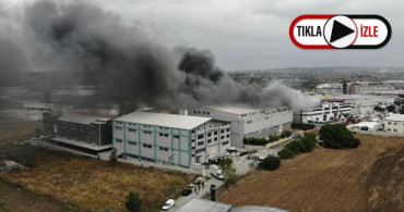 Silivri'de Fabrikada Yangın