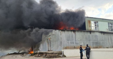 Son dakika: Karabük'te fabrikada korkutan yangın
