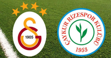 Süper Lig Galatasaray - Çaykur Rizespor Karşılaşması