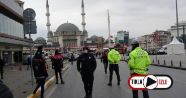 Taksim’de Helikopter Destekli Huzur Uygulaması Gerçekleştirildi
