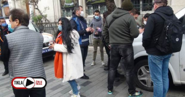 Taksim’de Maskesiz Turistlere Ceza Yağdı