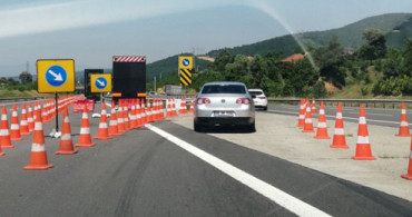 TEM Otoyolunda Bakım Çalışması Devam Ediyor 