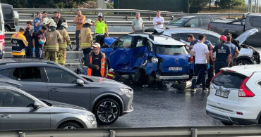 TEM Otoyolu’nda zincirleme trafik kazası: 2 ölü, 4 yaralı