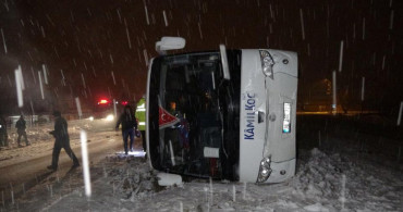 Tokat'ta Korkunç Kaza! Yolcu Otobüsü Devrildi: 23 Yaralı Var