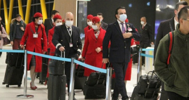Türk Hava Yolları Çalışanları Çin Uçuşlarında Maske Kullanmaya Başladı