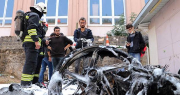 Türk Öğrencilerin Geliştirdiği Elektrikli Otomobil Yandı