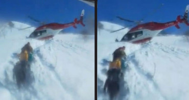 Van'da Ulaşıma Kapanan Köydeki Hasta Helikopterle Alındı