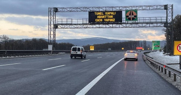 Yola çıkacaklar dikkat: Bolu Dağı Tüneli Ankara-İstanbul yönü ulaşıma kapatıldı
