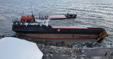 Zonguldak’taki gemide panik anları: Dışarıda biri varsa yardım etsin
