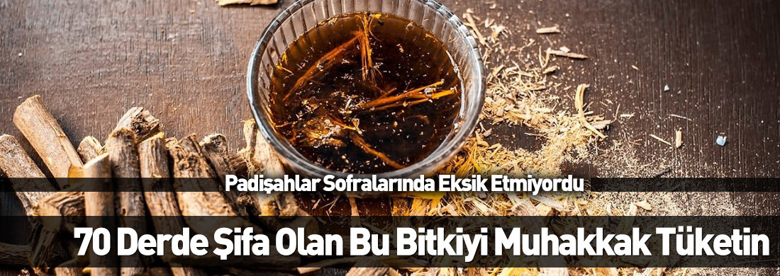 70 derde şifa olan Meyan kökünü daha önce hiç duydunuz mu? Padişahların sofralarında mutlaka bulunurdu!