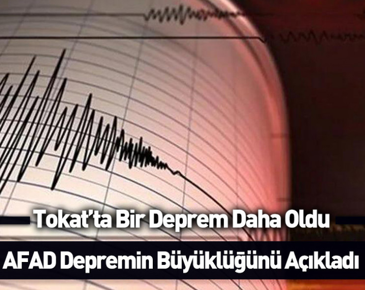 AFAD Açıkladı: Tokat'ta bir deprem daha oldu!