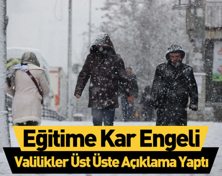Erzurum’da eğitime hava engeli: Çok sayıda ilçede okullar tatil edildi