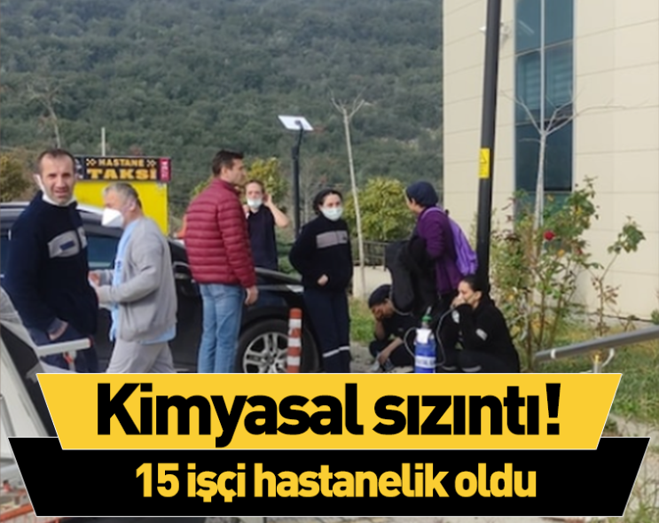 İplik fabrikasında kimyasal sızıntı