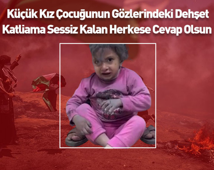 İsrail ordusunun katliamı yüzünde özetlendi: Gazzeli yaralı kız çocuğunun görüntüsü yürekleri dağladı