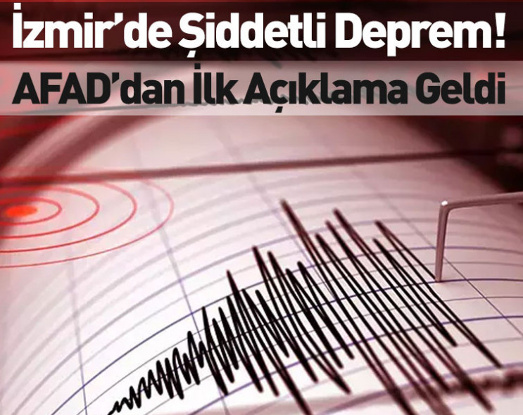 Son Dakika! İzmir'de deprem oldu