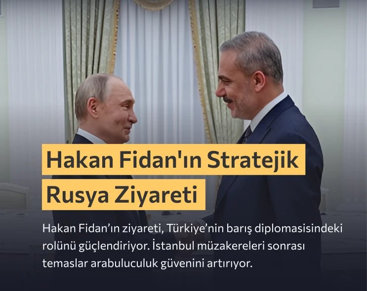 Türkiye'nin Barış Diplomasisi:  Hakan Fidan'ın Stratejik Rusya Ziyareti