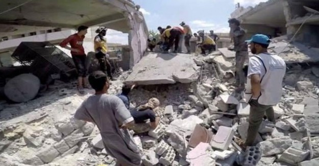 2 Aylık Bebek İdlib'deki Saldırıdan Sağ Kurtarıldı