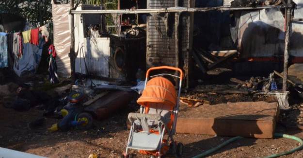 6 Aylık Bebek Konteynerda Çıkan Yangında Hayatını Kaybetti