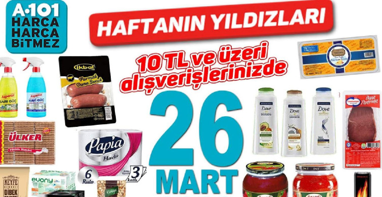 A101 26 Mart - 1 Nisan arası haftanın yıldızları ürünleri belli oldu!