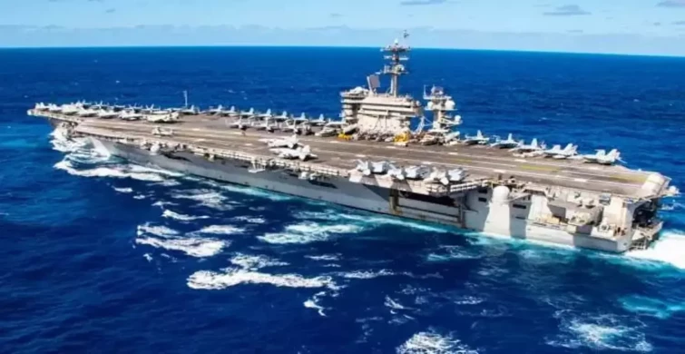 ABD'den İsrail'e Destek: USS Theodore Roosevelt İran Kıyılarında