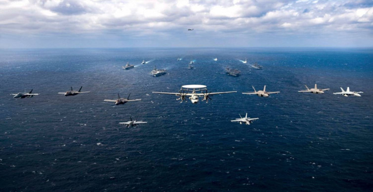 ABD’ye jet misilleme: Savaş uçakları art arda havalandı