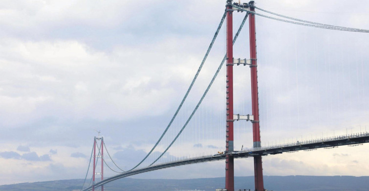 Açılışına Sayılı Günler Kala Çanakkale Köprüsü'nde Muhteşem Detay!