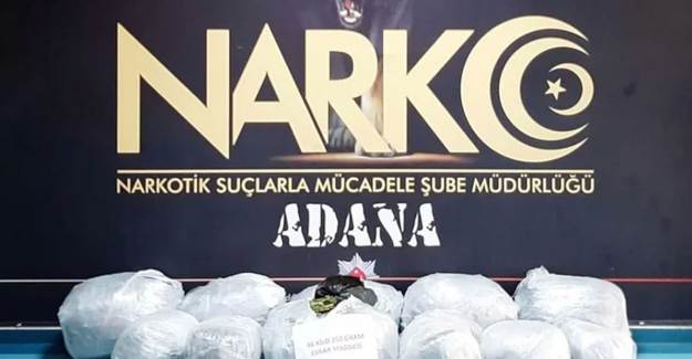 Adana'da TIR'daki Şoför Yatağında 46 Kilo 250 Gram Uyuşturucu Bulundu