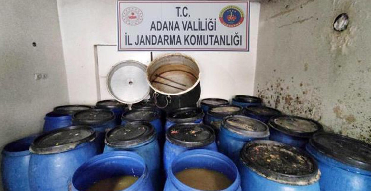 Adana'da Üç Bin Litre Sahte İçki Bulundu